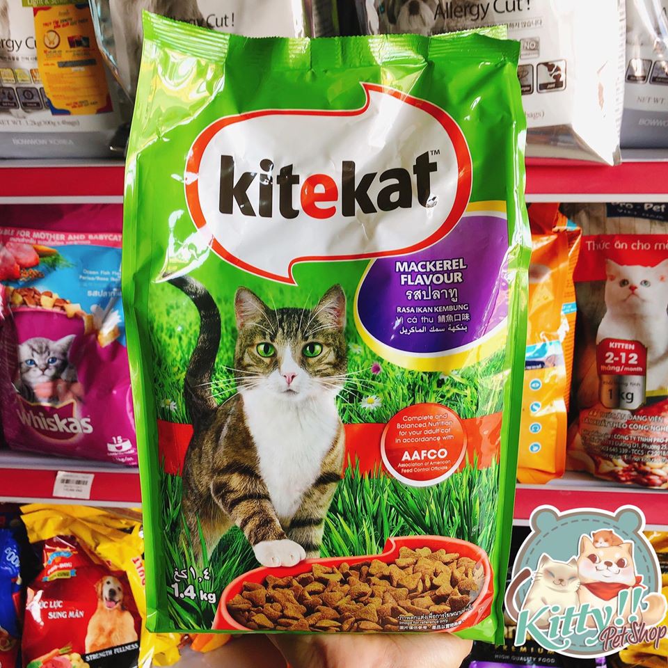 THỨC ĂN CHO MÈO KITEKAT VỊ CÁ THU - CÁ NGỪ 1.4kg