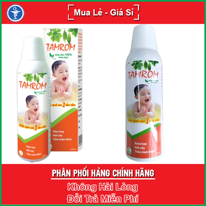 TamRom - Nước tắm 100% thảo dược dành cho bé (chai 250ml) - Yes