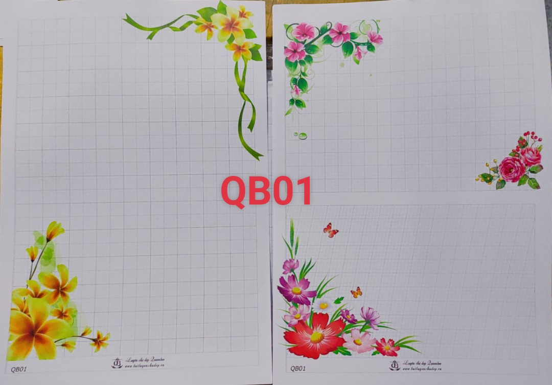 🍀 Combo 50 tờ giấy hoa (mẫu lộn xộn)