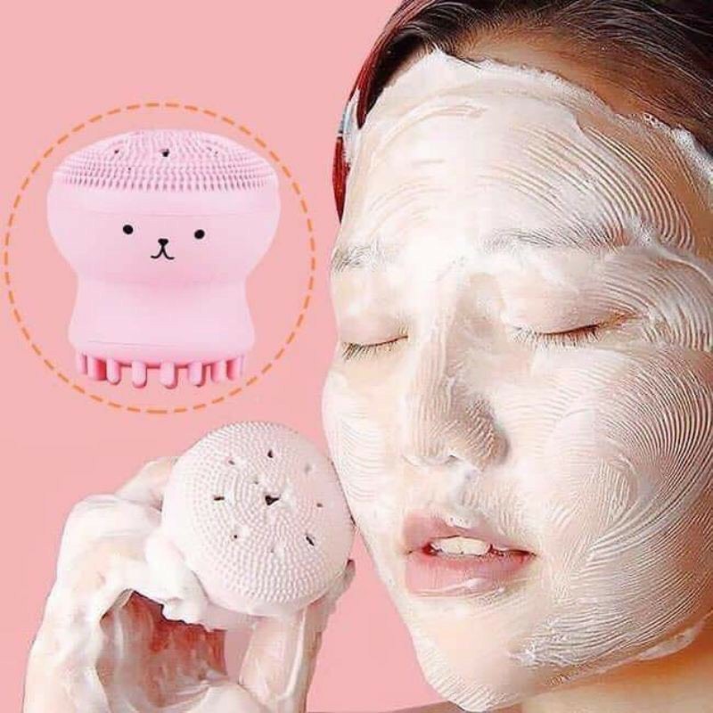 Set 3 bông mút trang điểm và 1 rửa mặt bạch tuộc Ruby Face