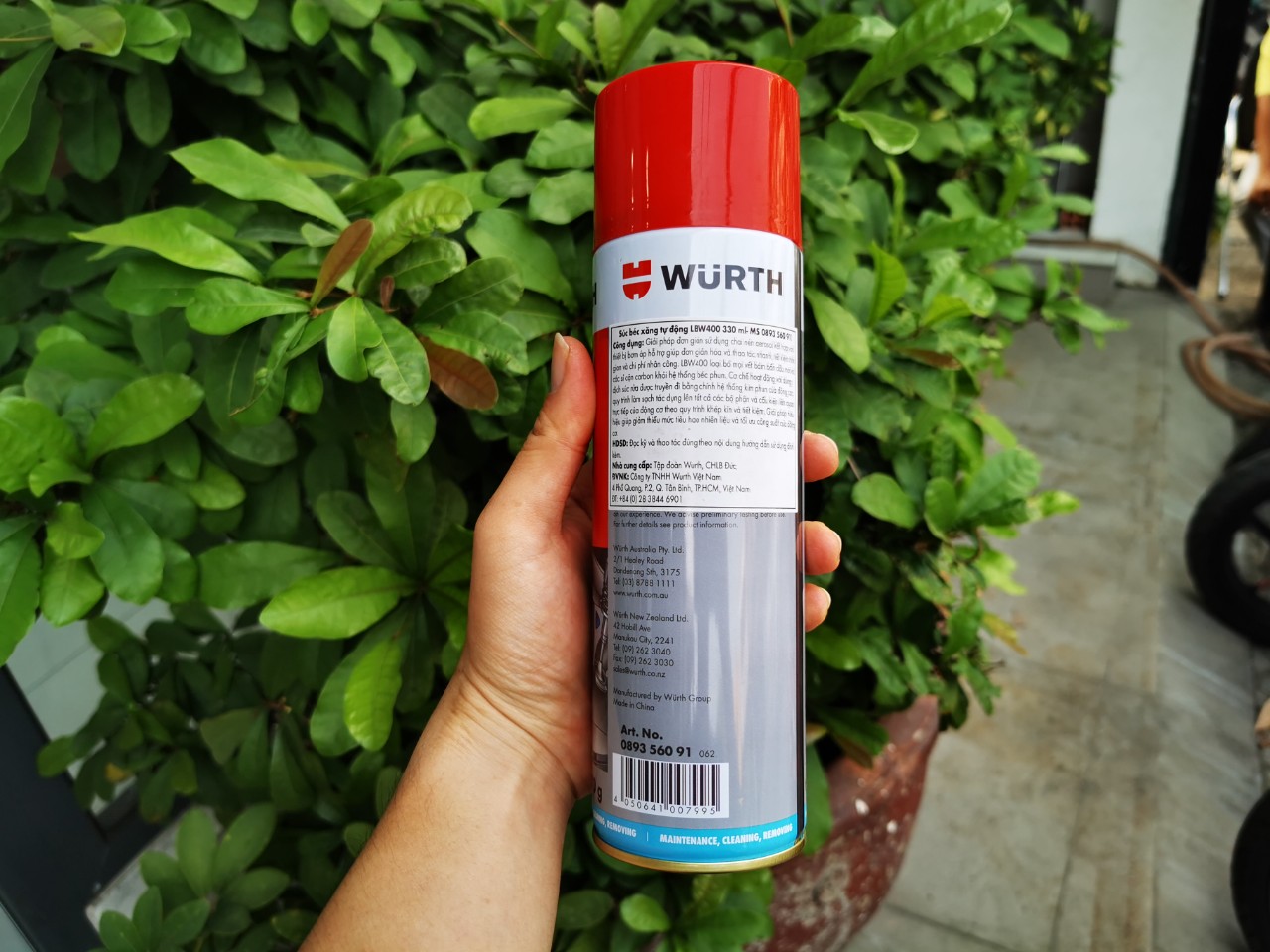 [HCM]Dung Dịch Vệ Sinh Kim Phun Wurth LBW 400 330ml