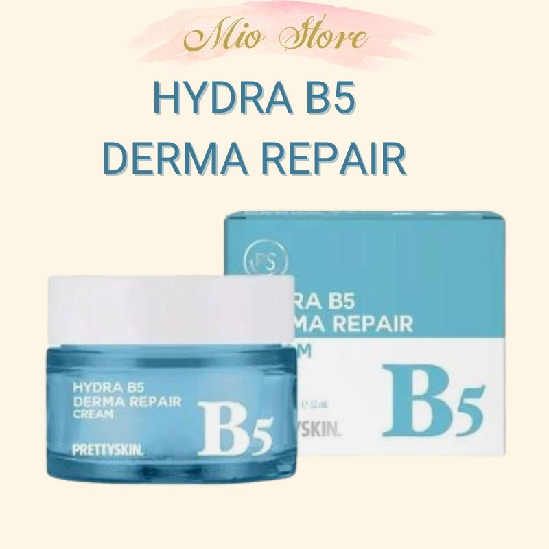 Kem Dưỡng Hydra Derma ɾepair Cream B5 Pretty Skin 52ml Hàn Quốc, Phục Hồi Và Dưỡng Trắng Ngừa Mụn Se Khít Lỗ Chân Lông