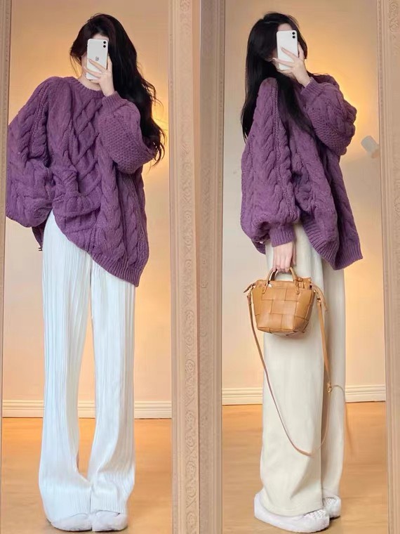 Áo len thừng oversize Chất len dày dặn Hàng QC