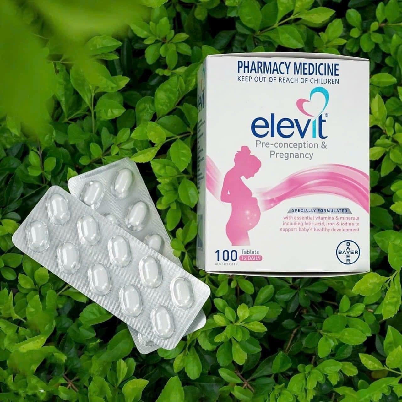 Vitamin Tổng Hợp Cho Bà Bầu Elevit [Úc] (100 Viên)