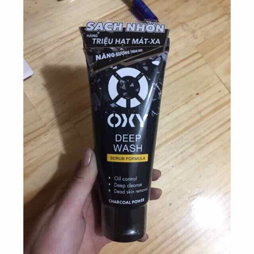 Kem rửa mặt Oxy deep wash max power 100g