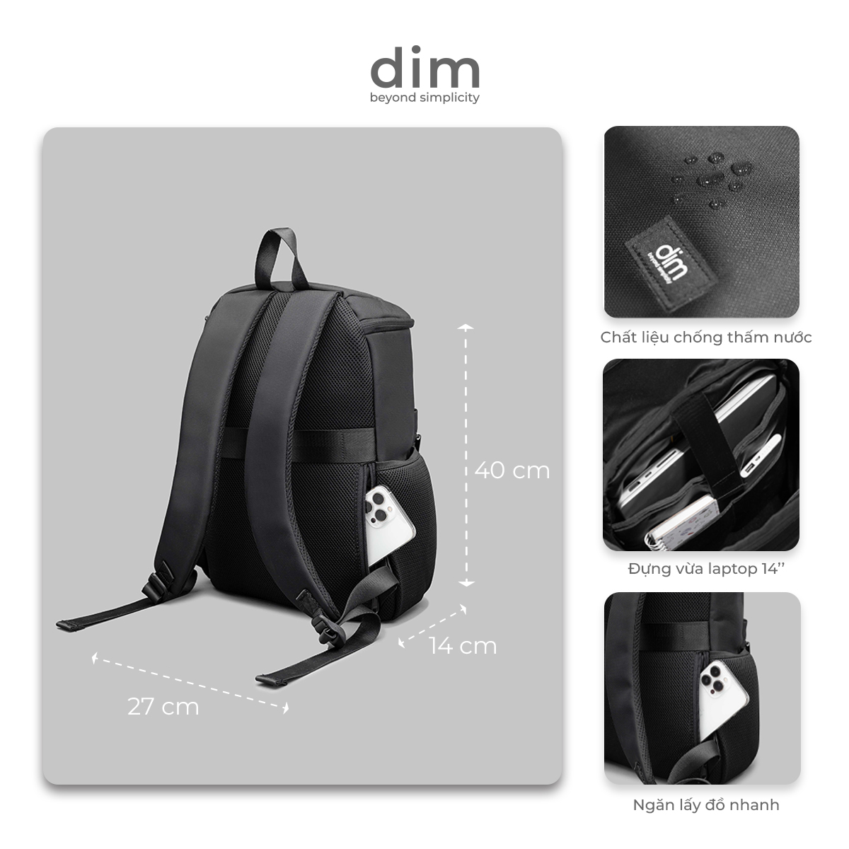 Balo DIM Signature Backpack
