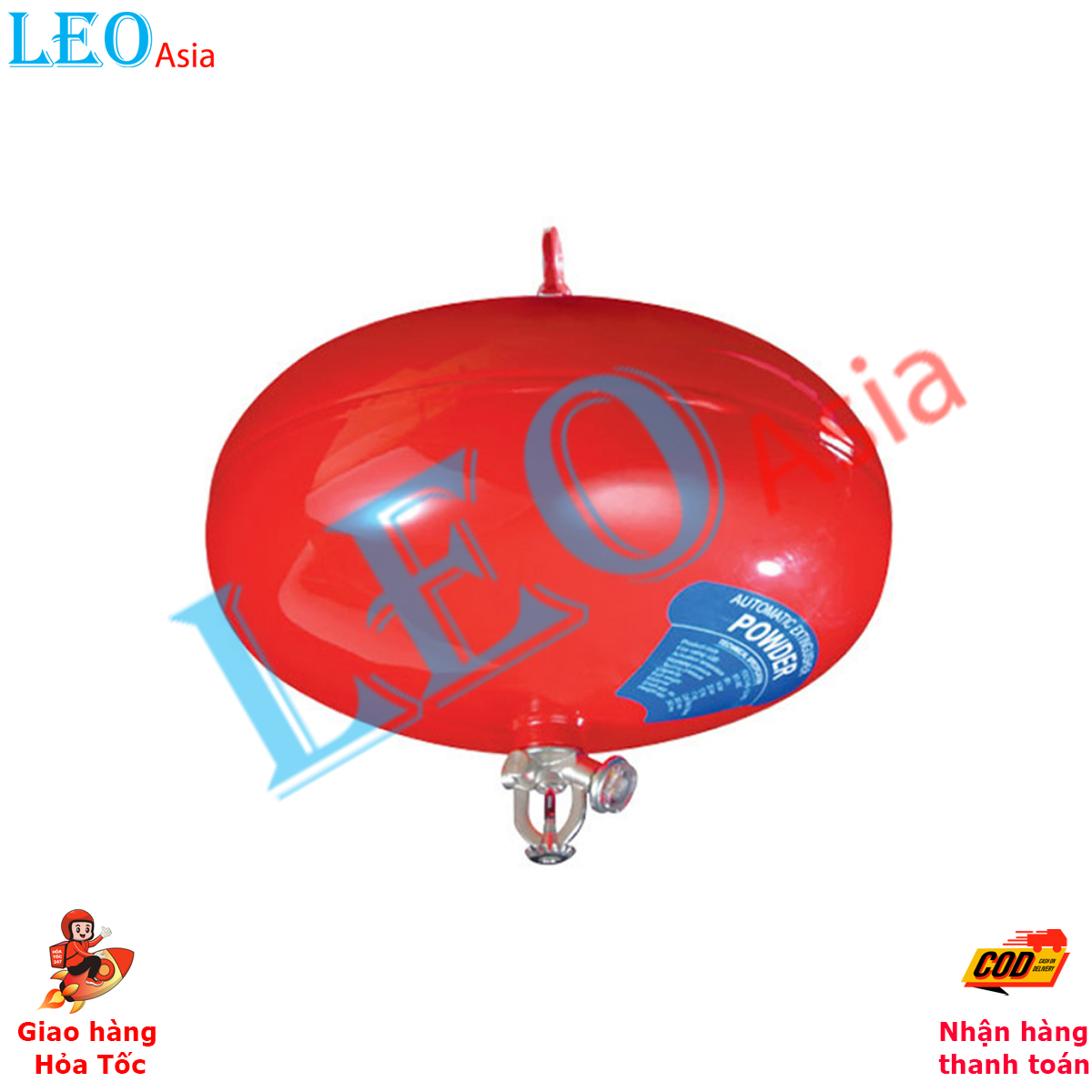 [CÓ TEM KIỂM ĐỊNH PCCC] Bình Cầu Chữa Cháy Tự Động Bột ABC DRAGON XZFT Đạt Chuẩn