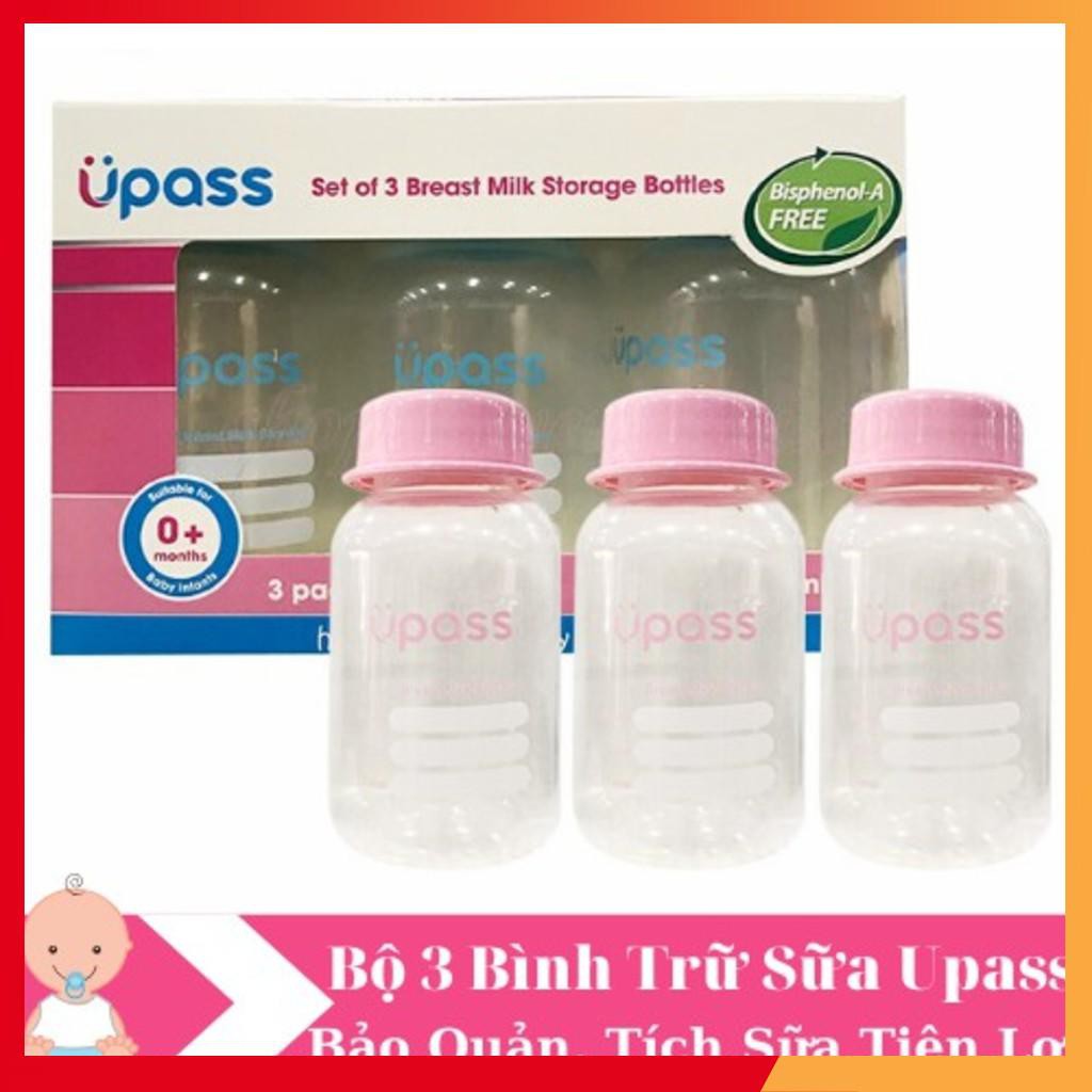 Bộ 3 Bình Trữ Sữa Upass UP0030N 125ml