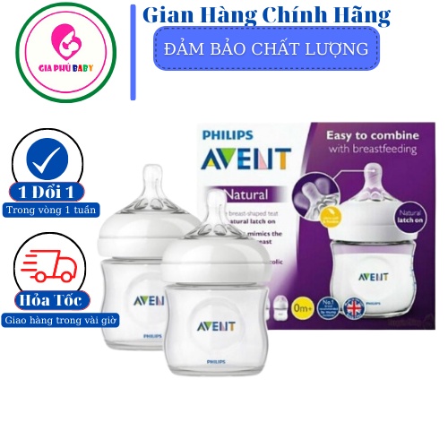 Sét 2 bình ti avent 125ml/260ml/330ml ( Bình nhựa ) hộp 2 bình