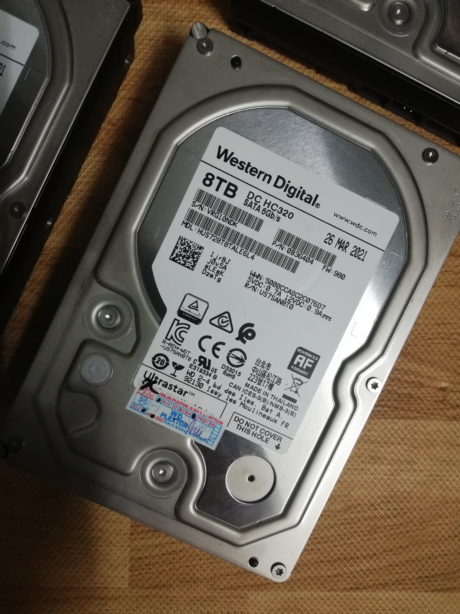 Ổ cứng WD Ultrastar 8TB chuyên dụng cho Sever
