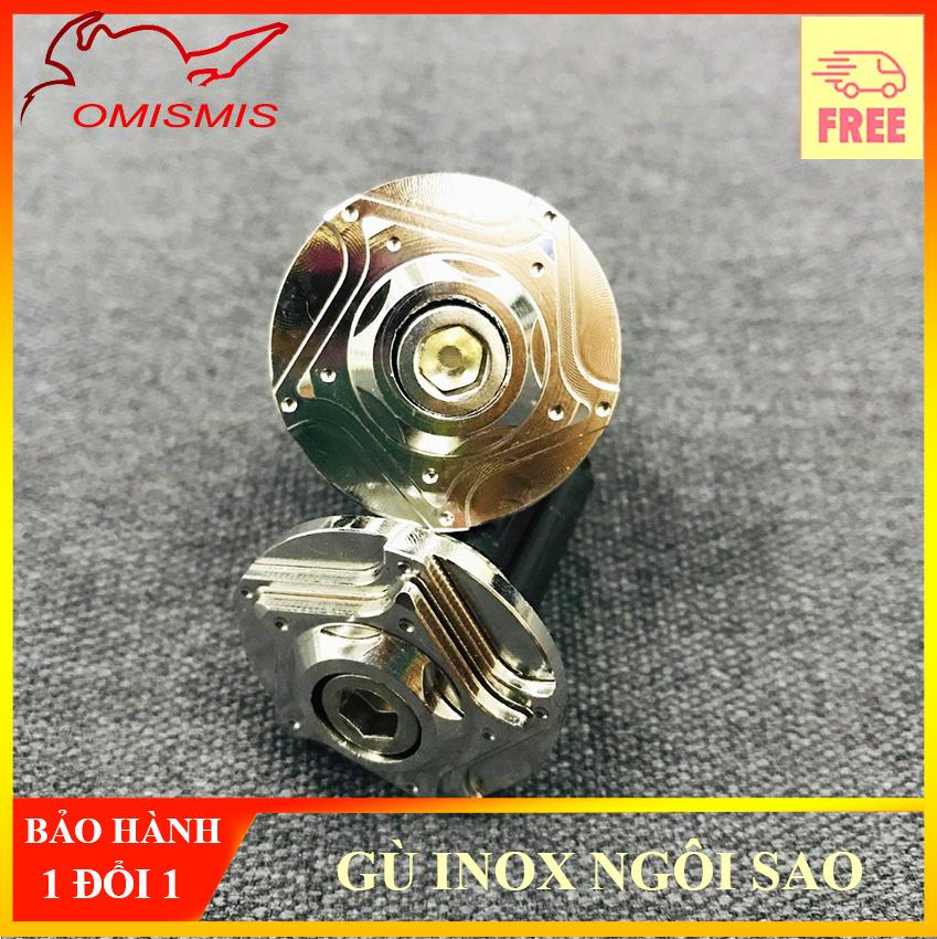 [HCM][GÙ INOX NGÔI SAO] Gù tay lái inox gù tay lái honda gù tay lái titan gù tay lái xe máy  gù tay lái inox cao cấp 304 nguyên khối