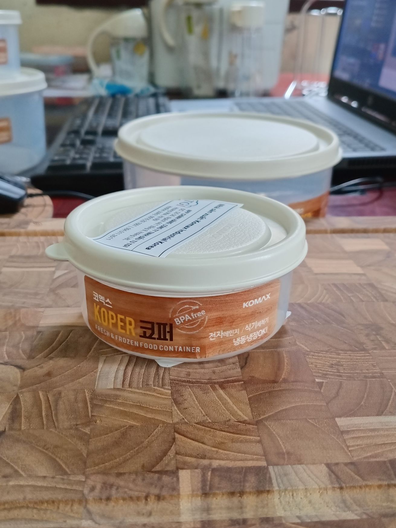 Hộp thực phẩm kháng khuẩn Komax Hàn Quốc Green koper Nhựa PP nhiệt độ an toàn lò vi sóng
