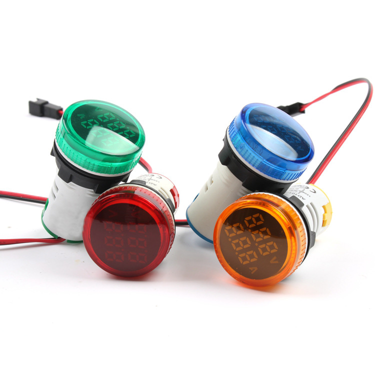 [HCM] Đèn báo hiển thị kép Volt(20-500V) + Ampe(0-100A)