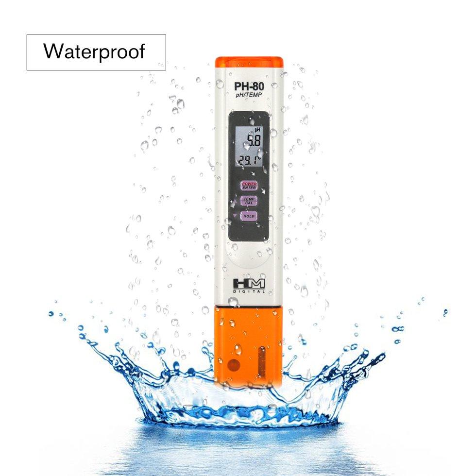 Máy đo PH nước PH 80 đo pH bể cá, ao nuôi thuỷ sản kèm dung dịch chuẩn PH