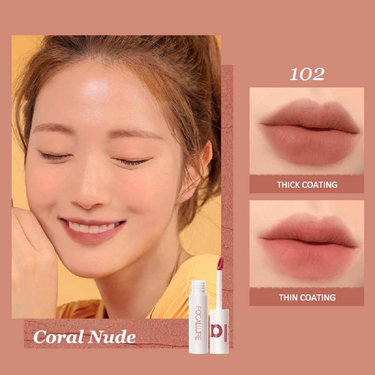 FOCALLURE Son kem lì mềm mịn son bóng 16g