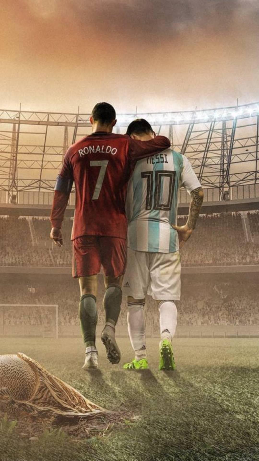 combo 8 decal dán tường khổ A4 Messi và CR7