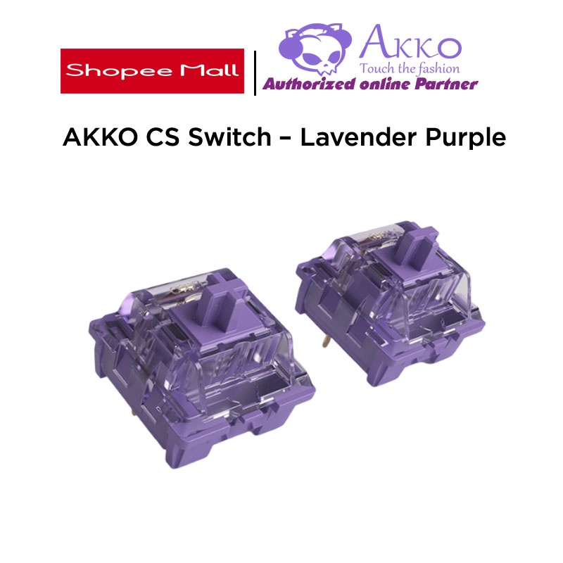 [Mã 158ELSALE giảm 7% đơn 300K] Bộ Switch bàn phím cơ Akko CS Switch - Lavender Purple (45 switch)