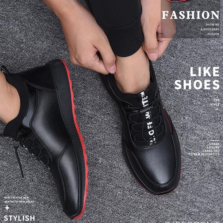 Giày Nam Sneaker Phối Da Năng Động D2569