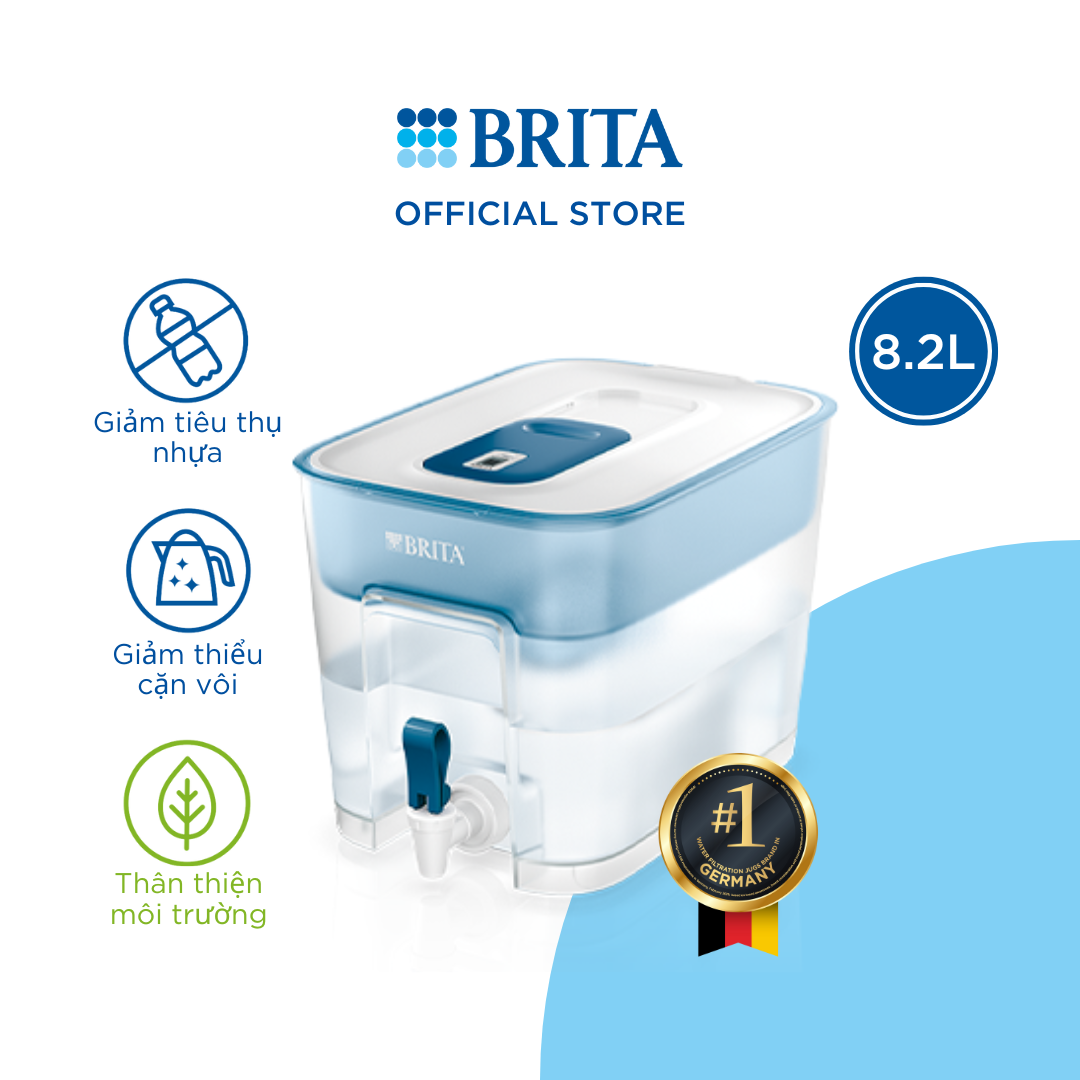 Bình lọc nước BRITA Flow 8.2L (có sẵn 1 lõi lọc Maxtra Pro)