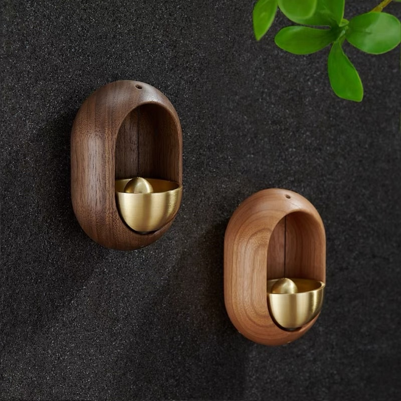 Chuông gió gắn cửa bằng đồng chuông gió trang trí nhà ở văn phòng - đủ 2 màu nâu sáng và nâu tối