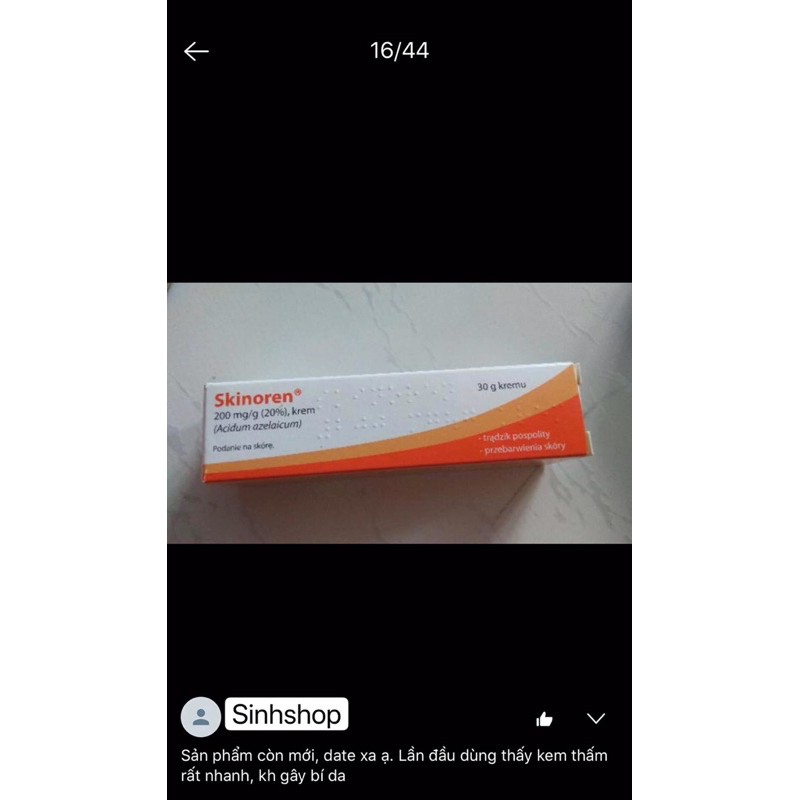 Kem Skinoren 200mg/g balan