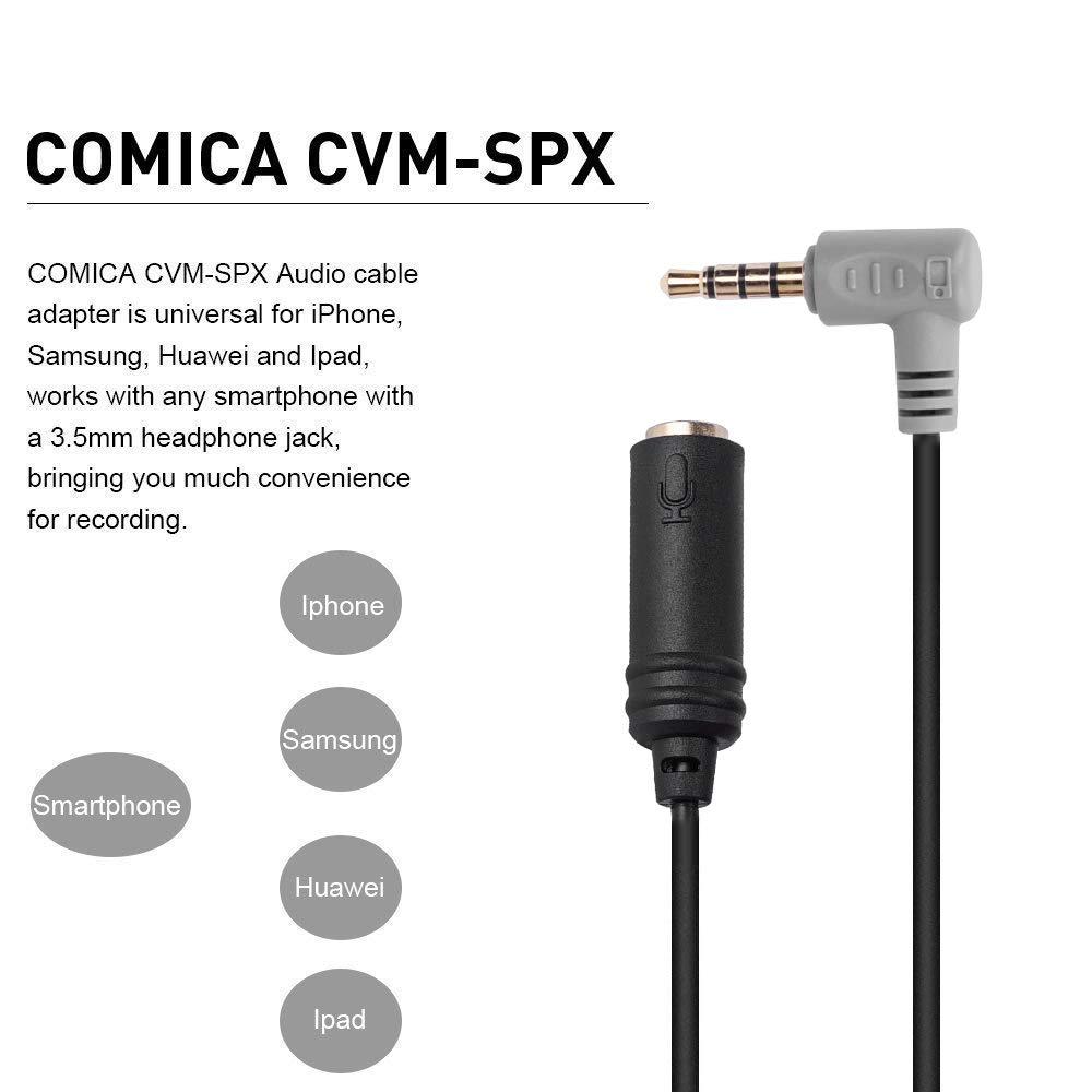 Comica CVM-SPX - Cáp chuyển micro cho điện thoại  TRS - TRRS