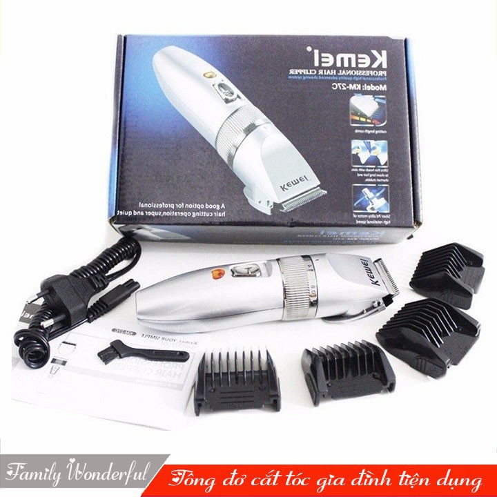 Tông đơ cắt tóc - tạo kiểu tóc thời trang Kemei KM-27C