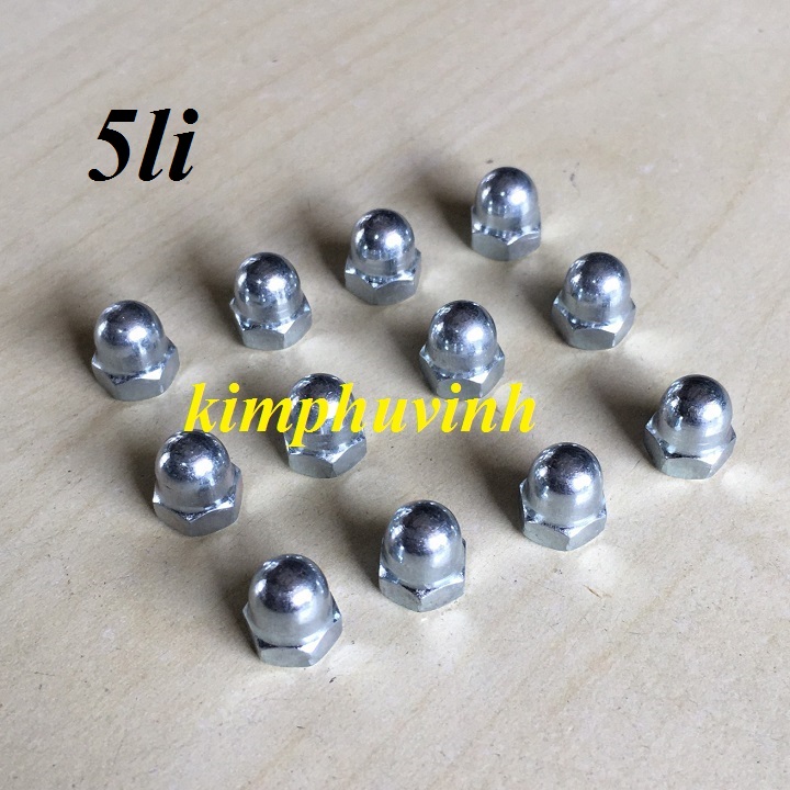 Đai ốc chỏm cầu - Đai ốc mũ - Tán bầu - Tán kiểu