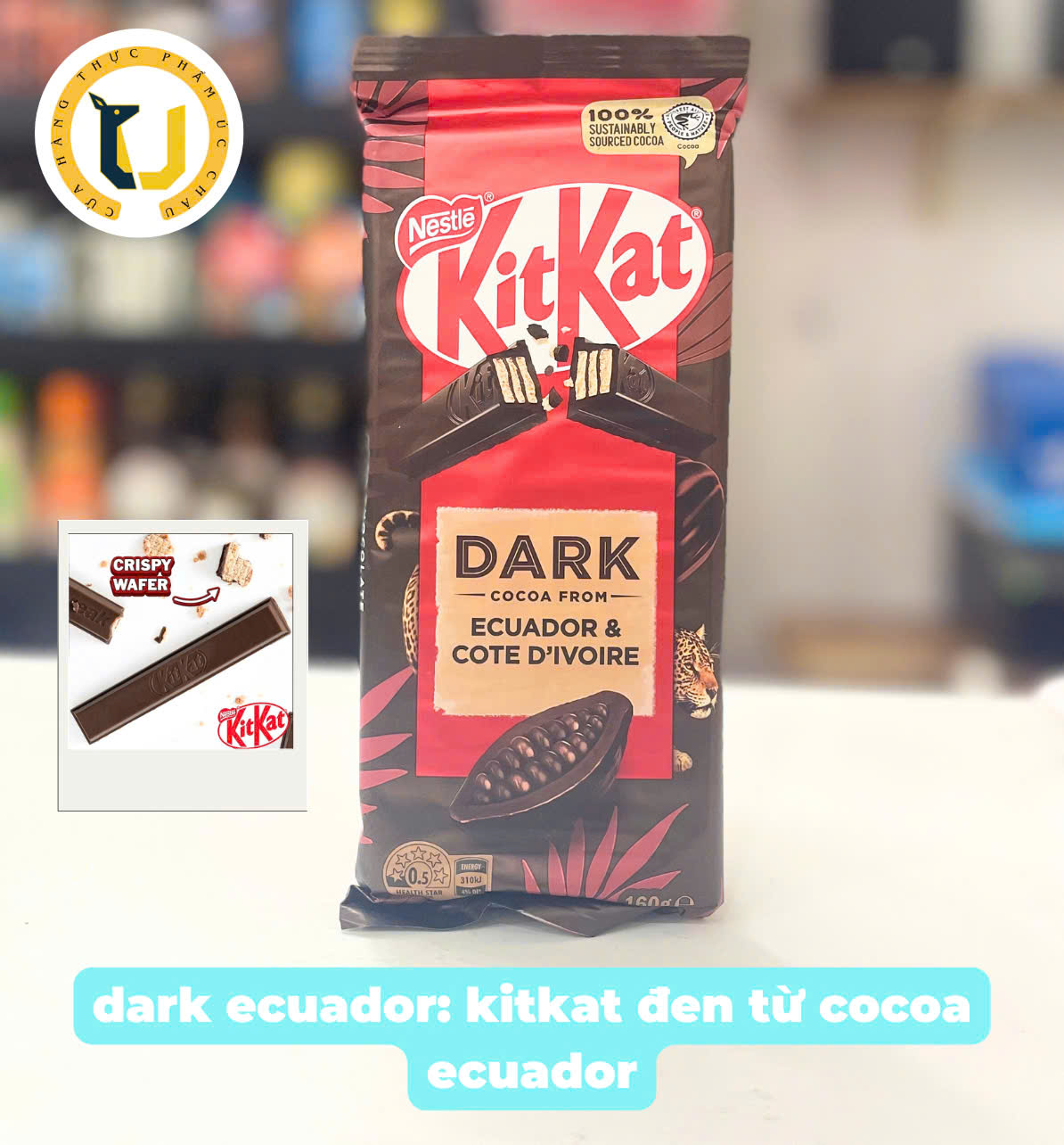 (HÀNG ÚC) Kẹo Socola thanh KITKAT nhiều vị NESTLE KITKAT Chocolate Bars