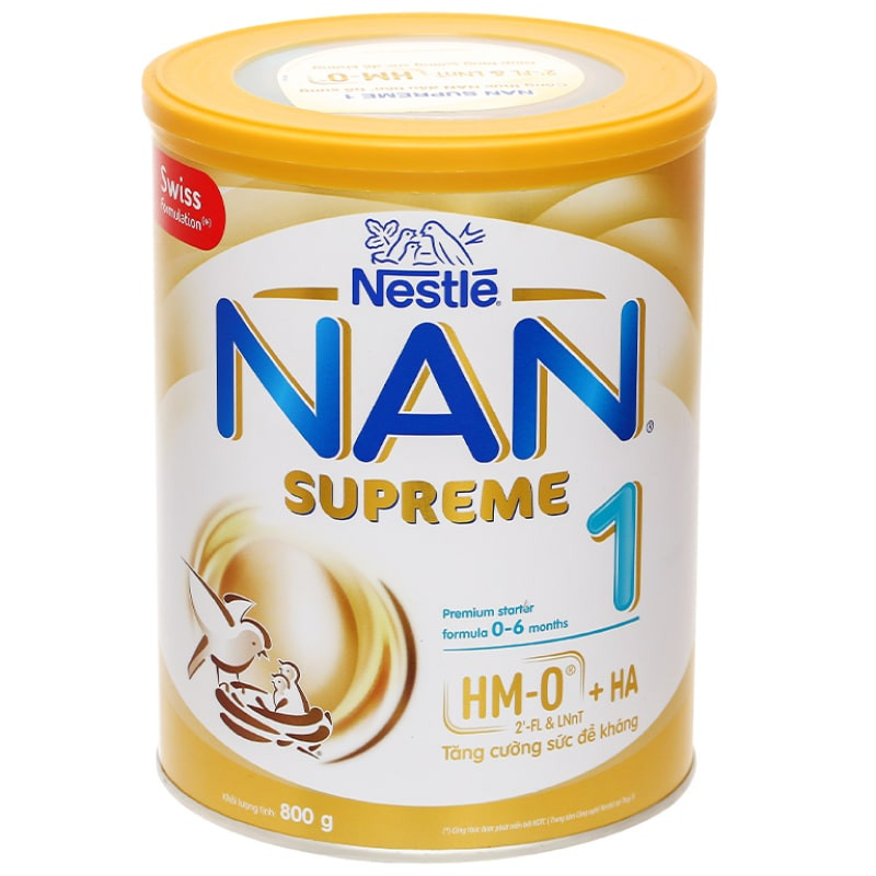(HSD T5-2024) Sữa Bột NAN Supreme Pro Số 1 800g (0 - 6 Tháng).