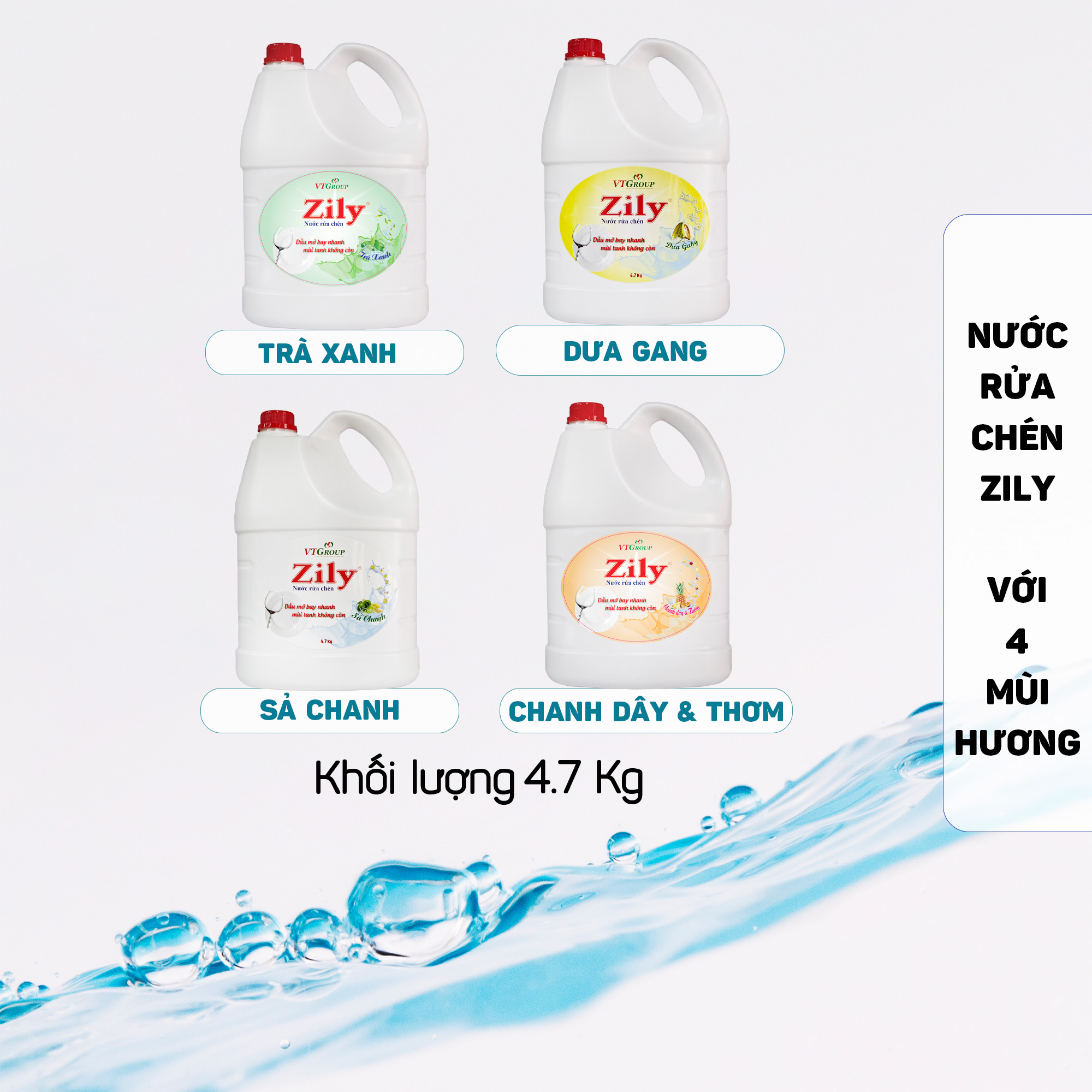 Nước Rửa Chén Zily - 4.7Kg