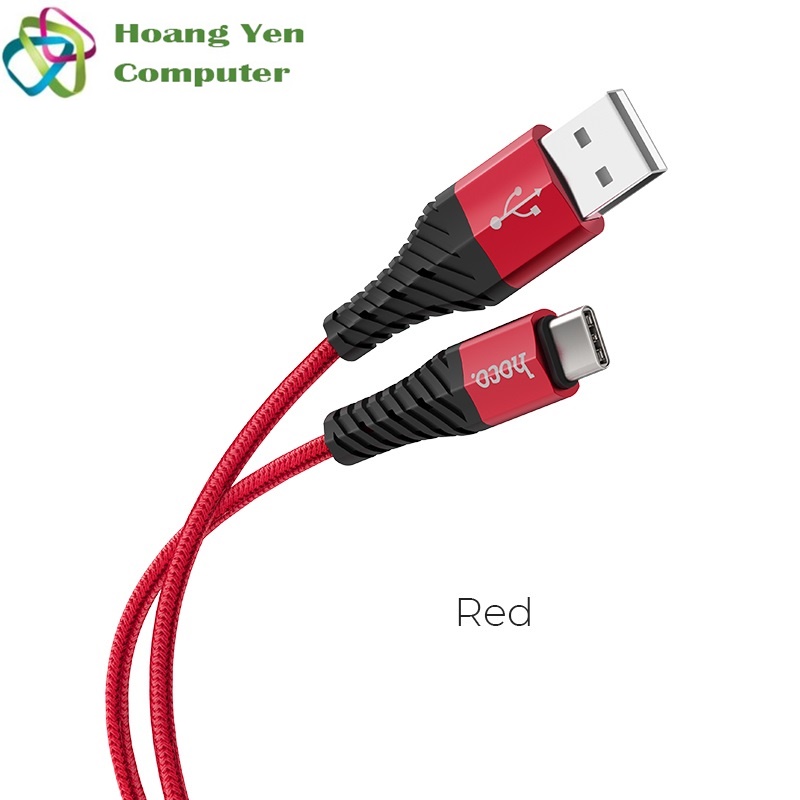 [HCM][1M] Cáp Sạc TYPE C Hoco X38 Dài 1M Dây Dù Cho Android - BH 12 Tháng 1 đổi 1 (MÀU SẮC NGẪU NHIÊN) - Hoàng Yến Computer