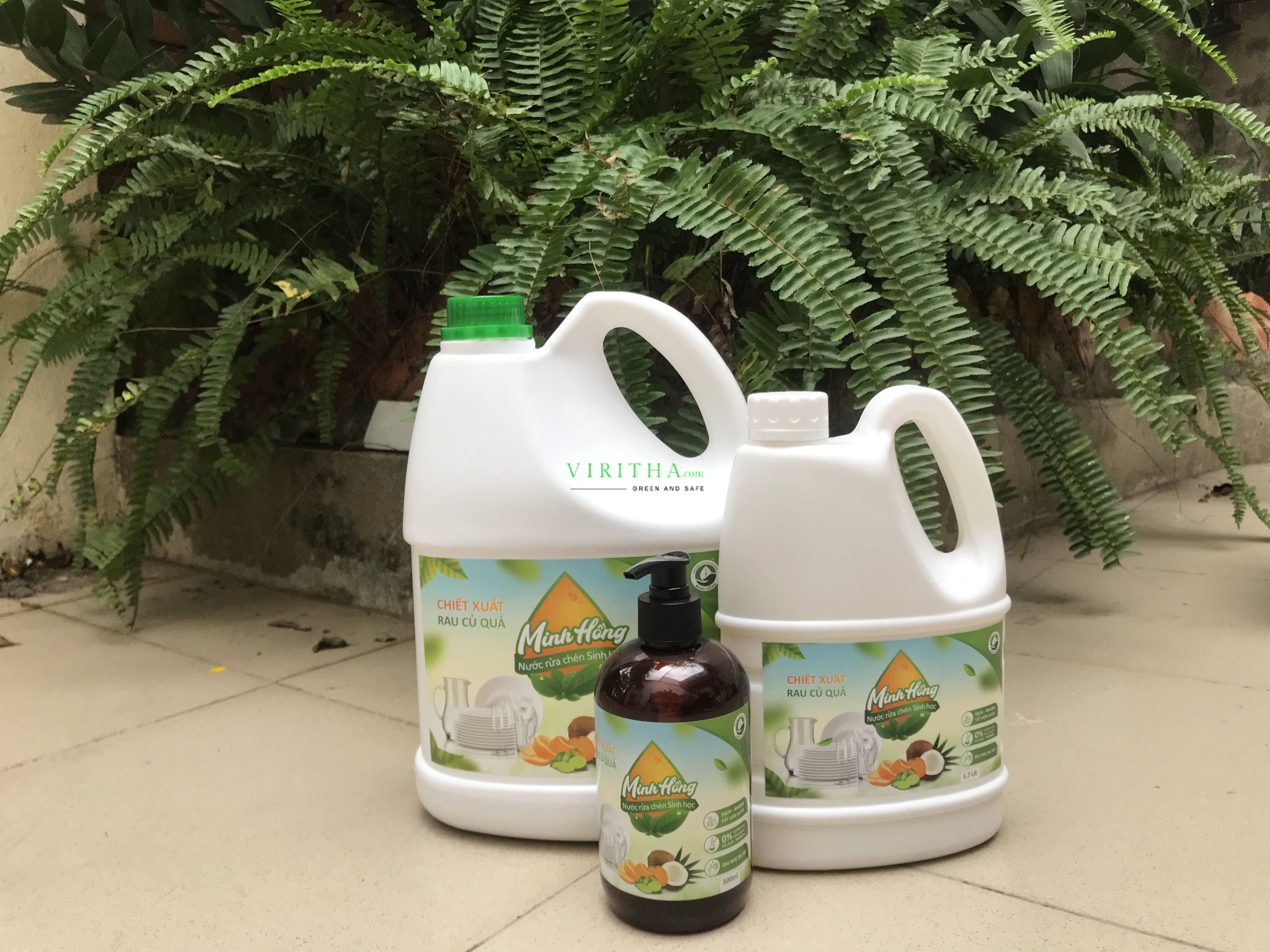 [THANH LÝ]  Nước rửa chén sinh học Minh Hồng chai 500ml