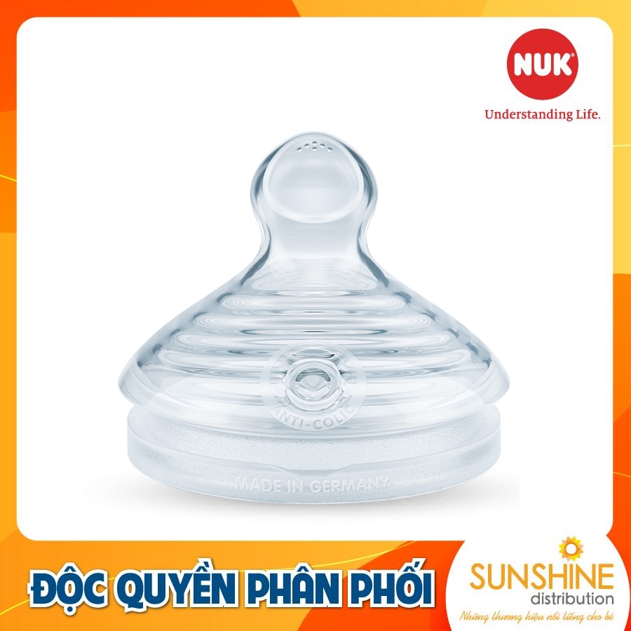 BỘ 2 NÚM TI NUK NATURE SENSE SILICONE S2 - L