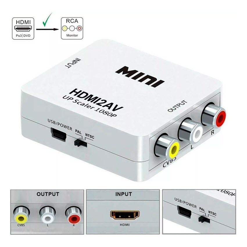 Bộ chuyển đổi HDMI sang AV HDMI2AV chất lượng cao