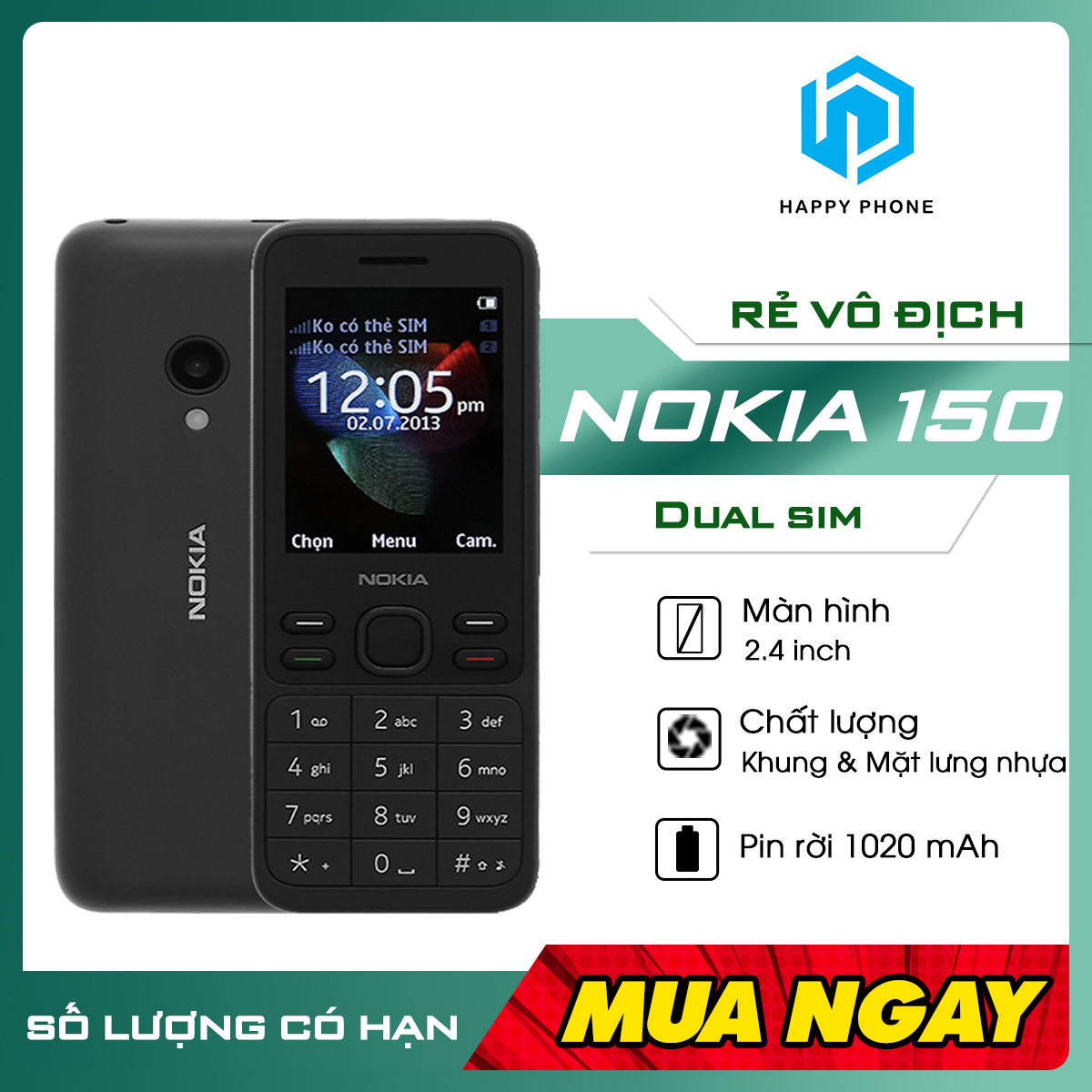 Điện Thoại Nokia 150 (2020) - Hàng Chính Hãng