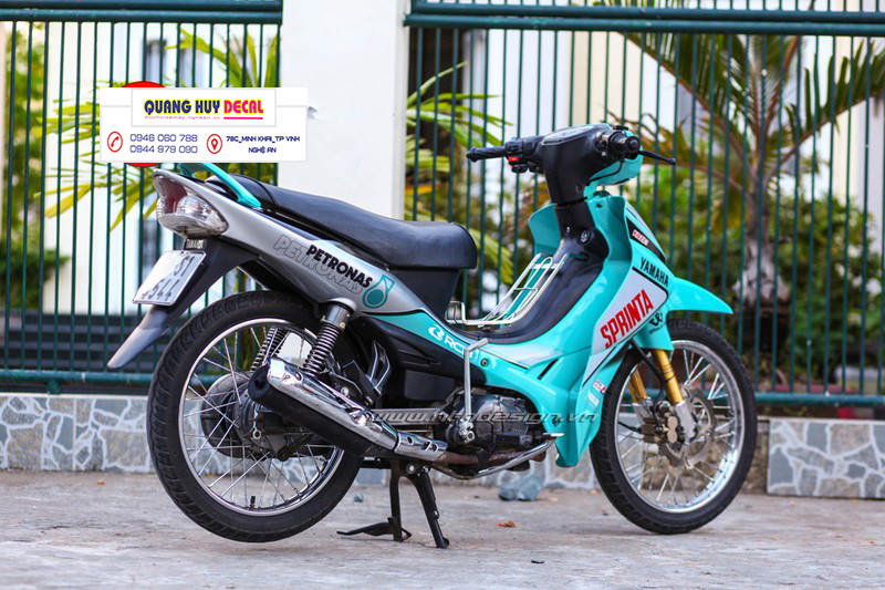 Tem trùm jupiter xanh ngọc petronas - Độ dán team trùm decal xe máy jupiter xanh ngọc petronas - Team trùm decal xe máy jupiter rẻ đẹp và chất