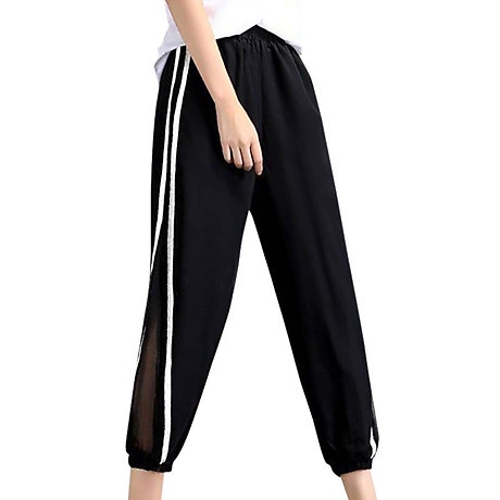 QUẦN BAGGY ĐŨI HÀN PHỐI LƯỚI SỌC - SIÊU MÁT
