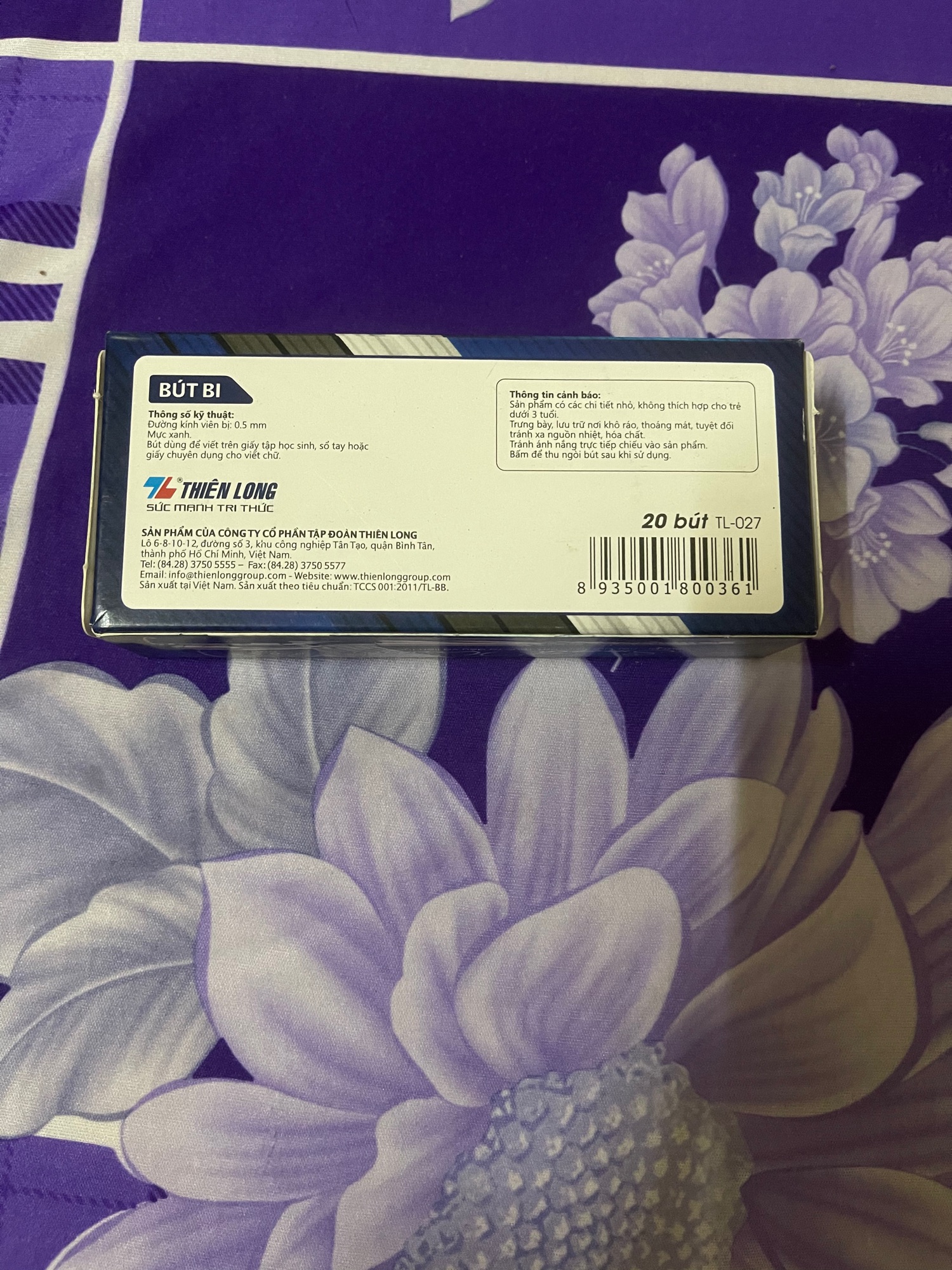 [HCM]Bút bi thiên long 0.27 ( 1 hộp 20 cây)