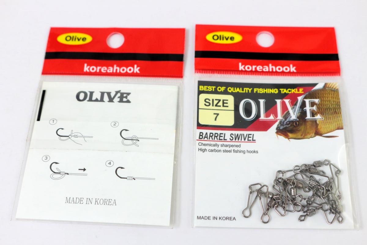 Lưỡi Câu Cá Khóa OLIVE thép đen carbon cao cấp