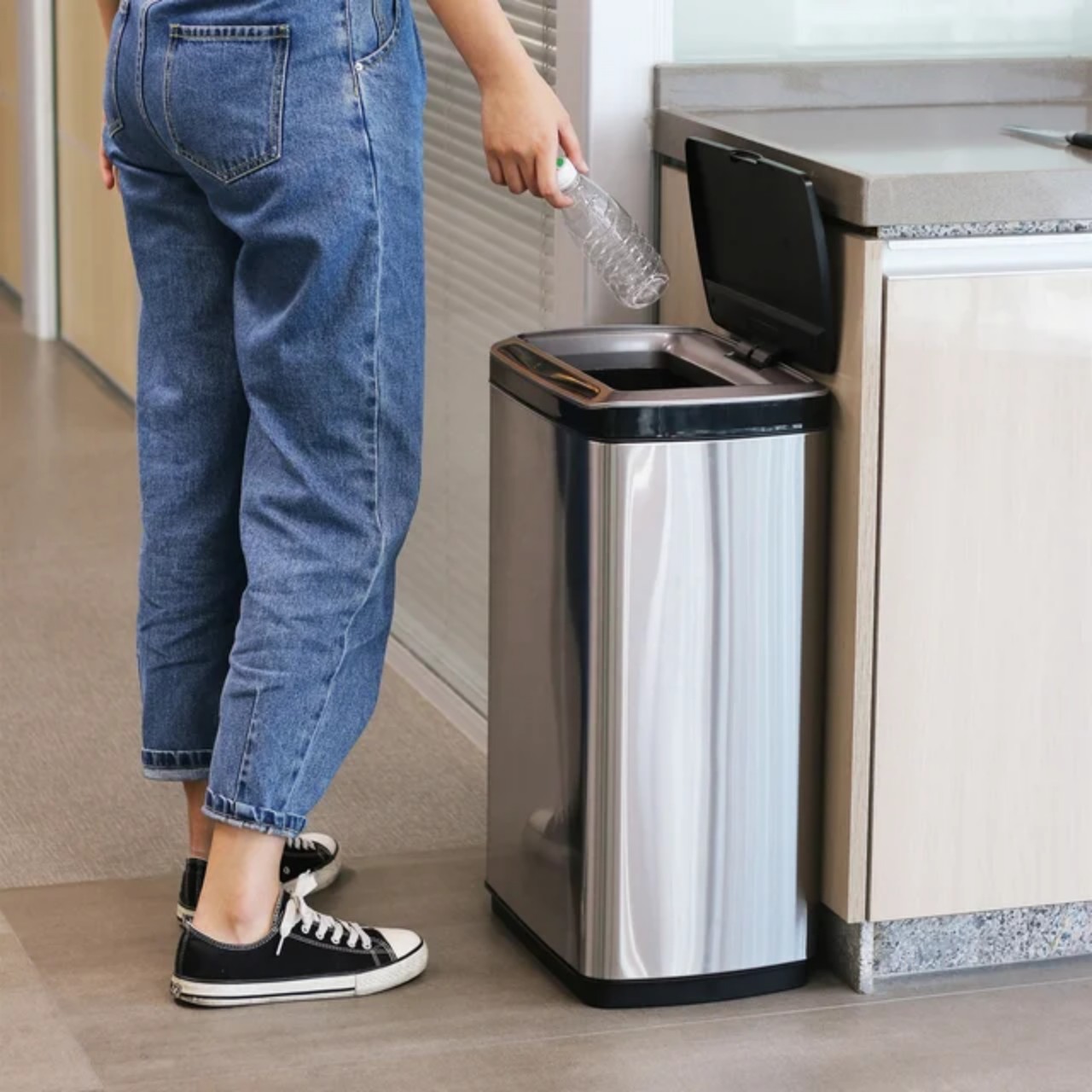 Thùng rác thông minh tự động 50 lít