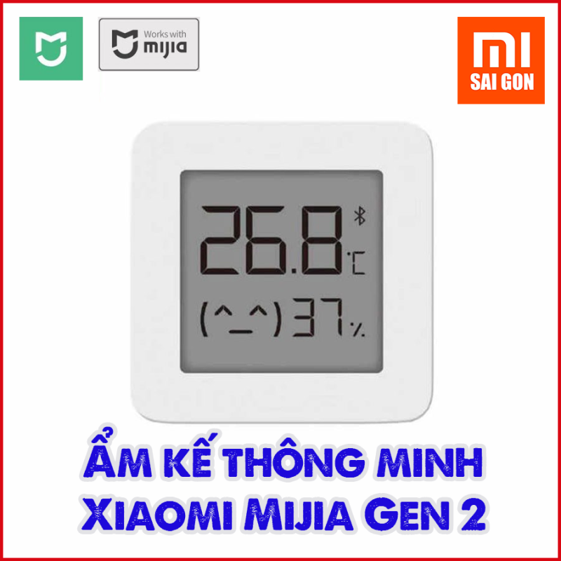 Ẩm kế thông minh Xiaomi Mijia Gen 2 - Đồng hồ đo nhiệt độ, độ ẩm Bluetooth Mijia gen 2 cao cấp