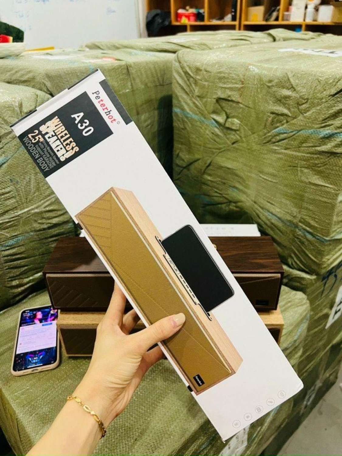 Loa Gỗ bluetooth A30