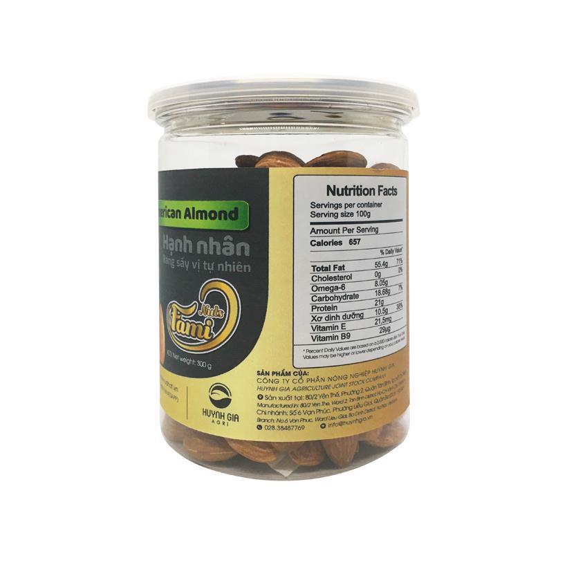 Hạt hạnh nhân rang sấy Fami Nuts hũ 300g