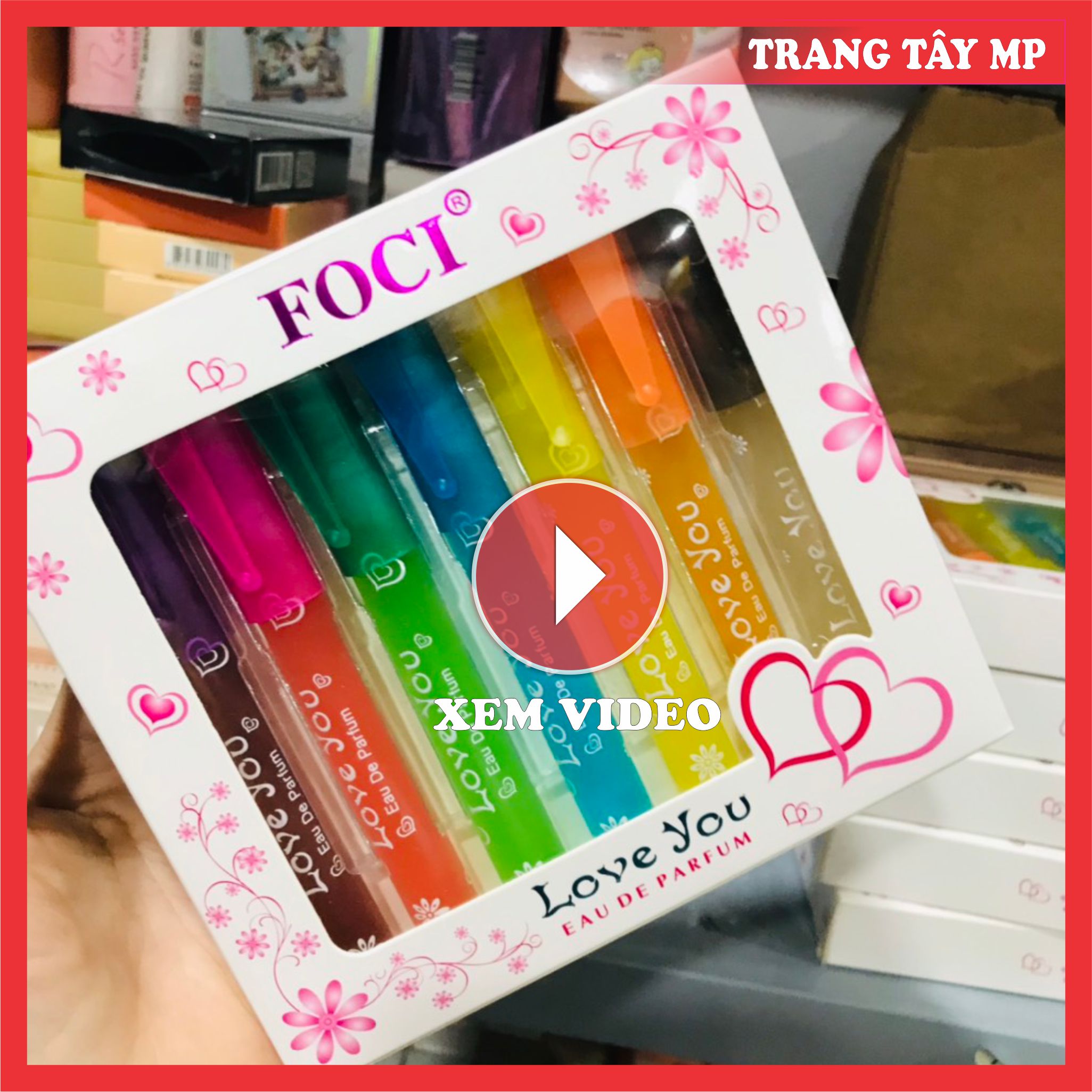 Combo 7 chai nước hoa bút cực thơm