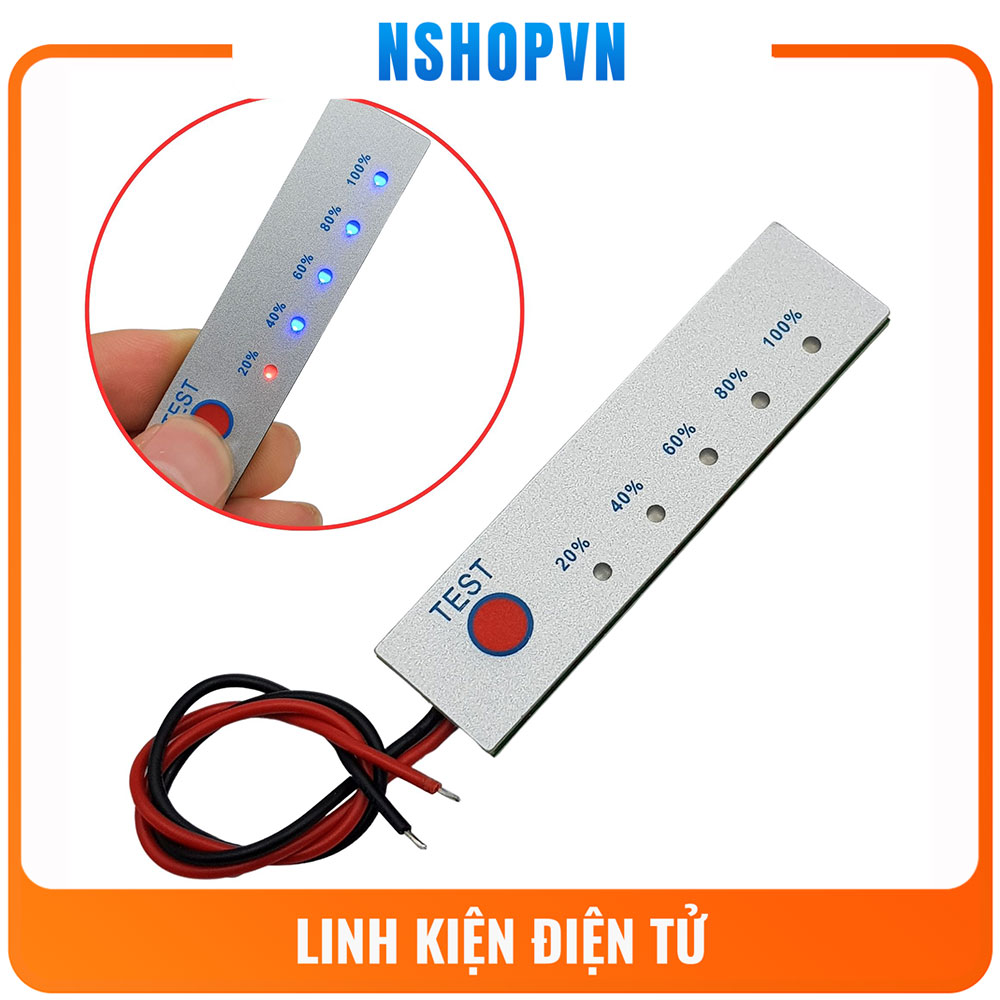 Mạch test hiển thì dung lượng pin Lithium 3S