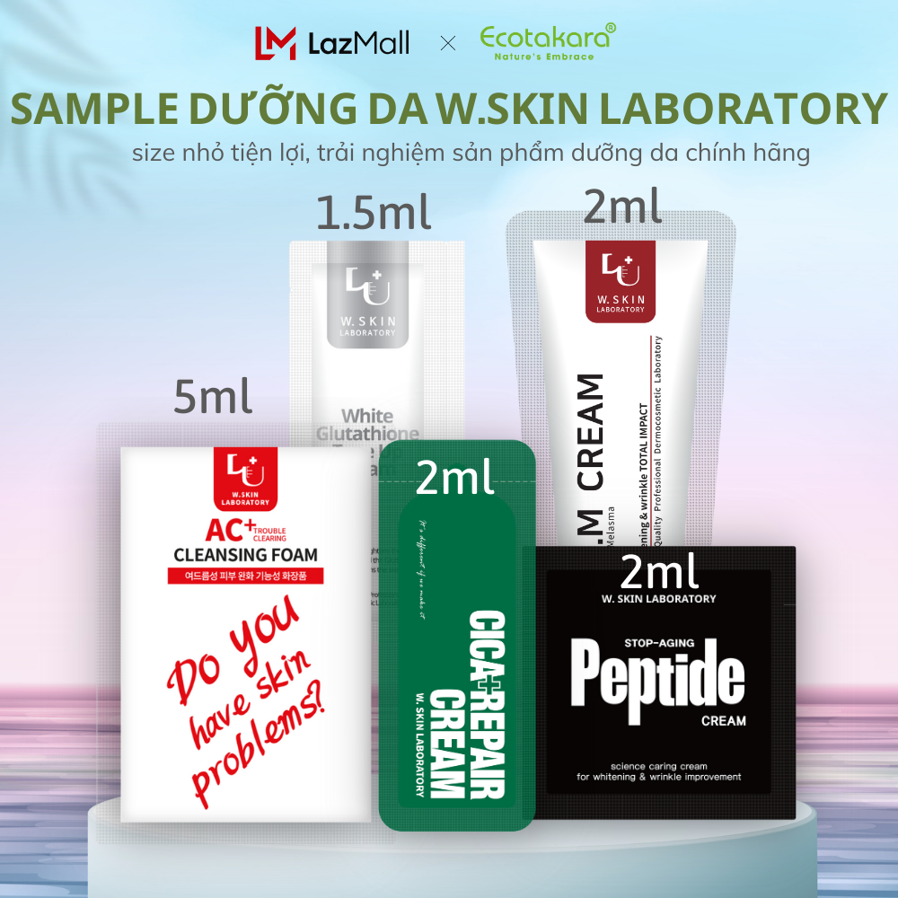 [QUÀ TẶNG] Sample dưỡng da W.SKIN LABORATORY