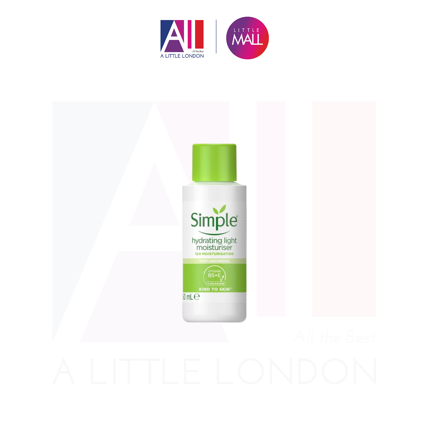 HOÀN TIỀN 15% - Kem dưỡng ẩm Simple Kind To Skin Hydrating Light Moisturizer (Bill Anh)