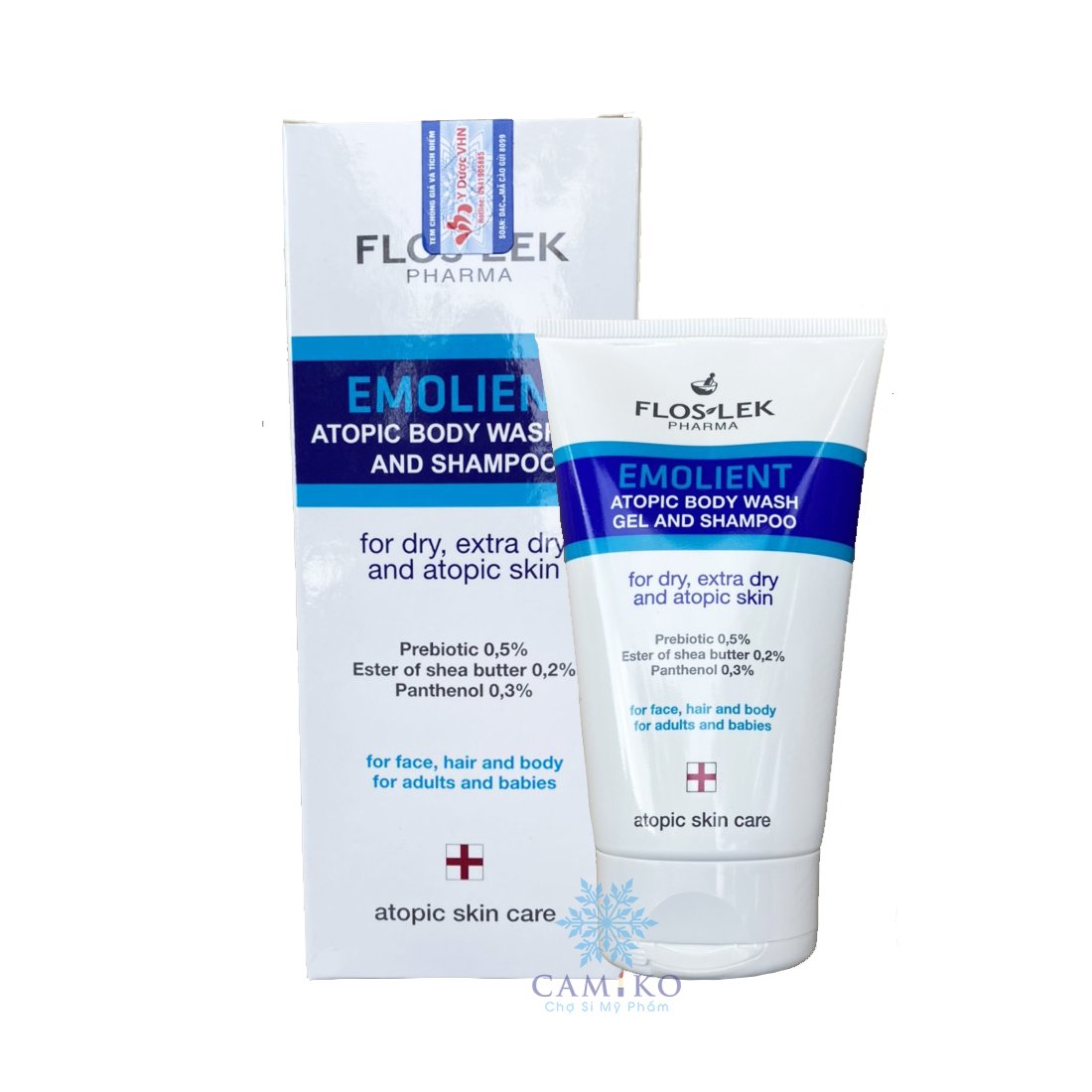 Floslek Atopic Shower Body Wash Shapoo 150ml