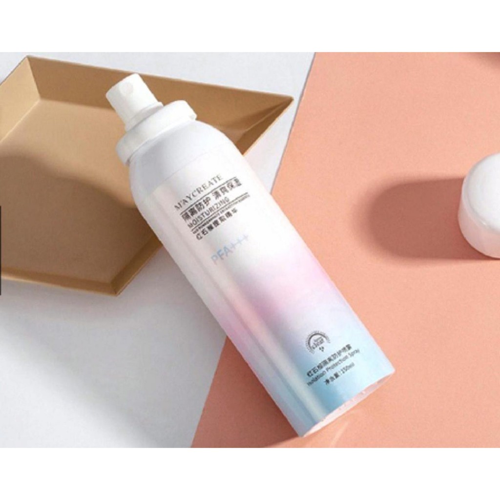 Xịt Chống Nắng Dưỡng Trắng Da MayCreate Moisturizing - 150ml